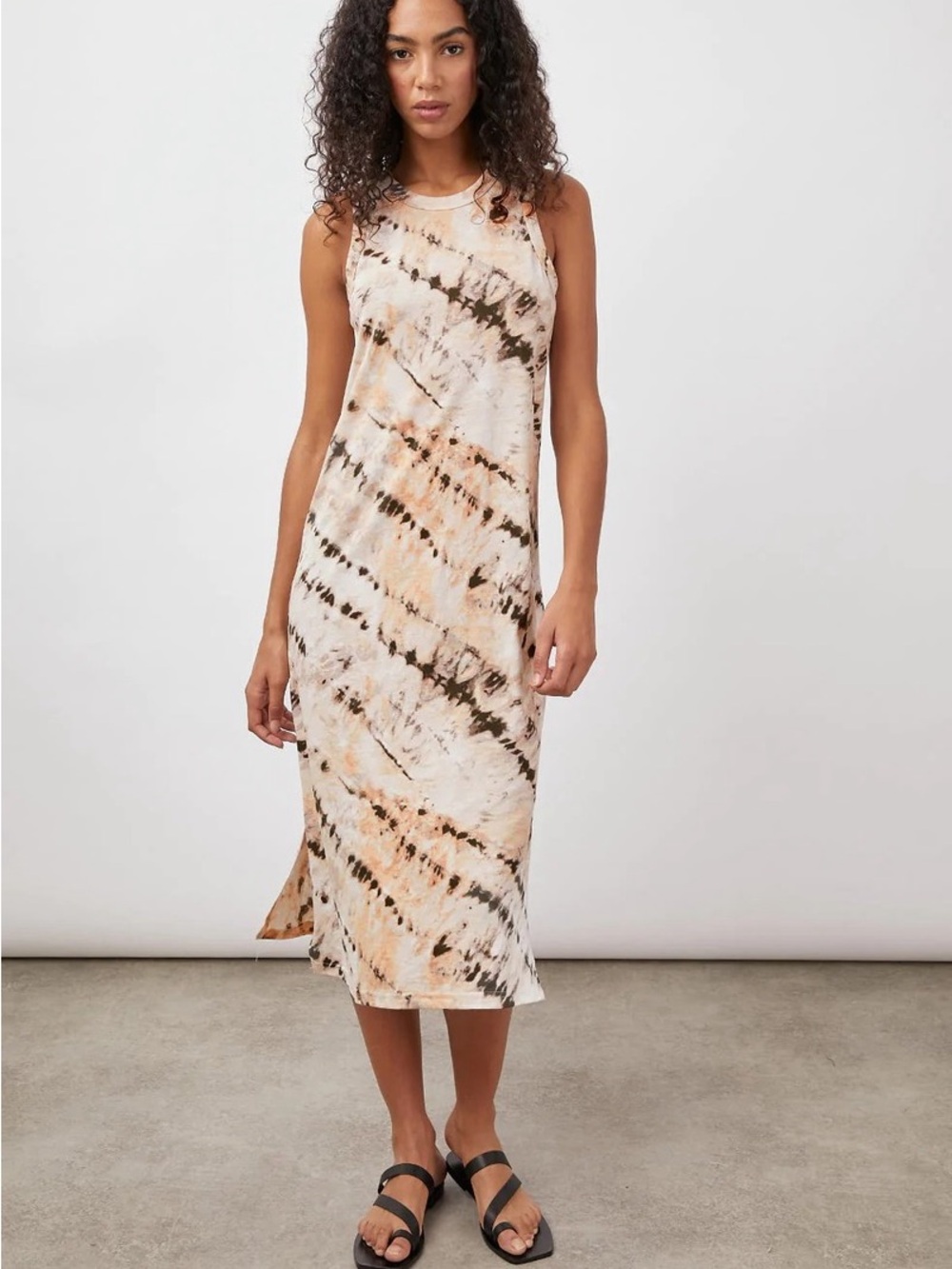 Rails Tie-Dye Tank Sahara Dune Midi Cotton Dress Size S 100% Cotton